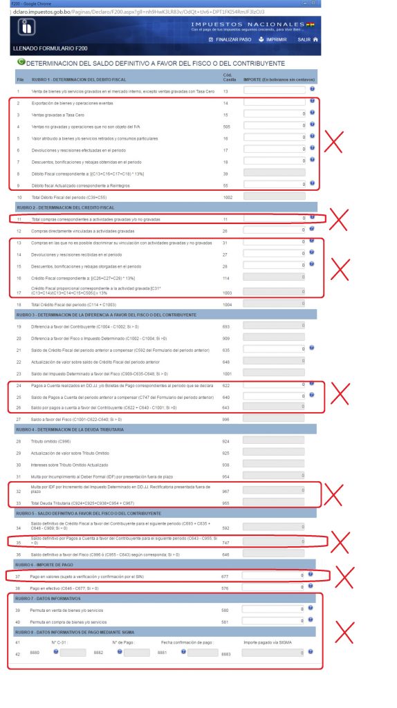 formulario 200 version resumida