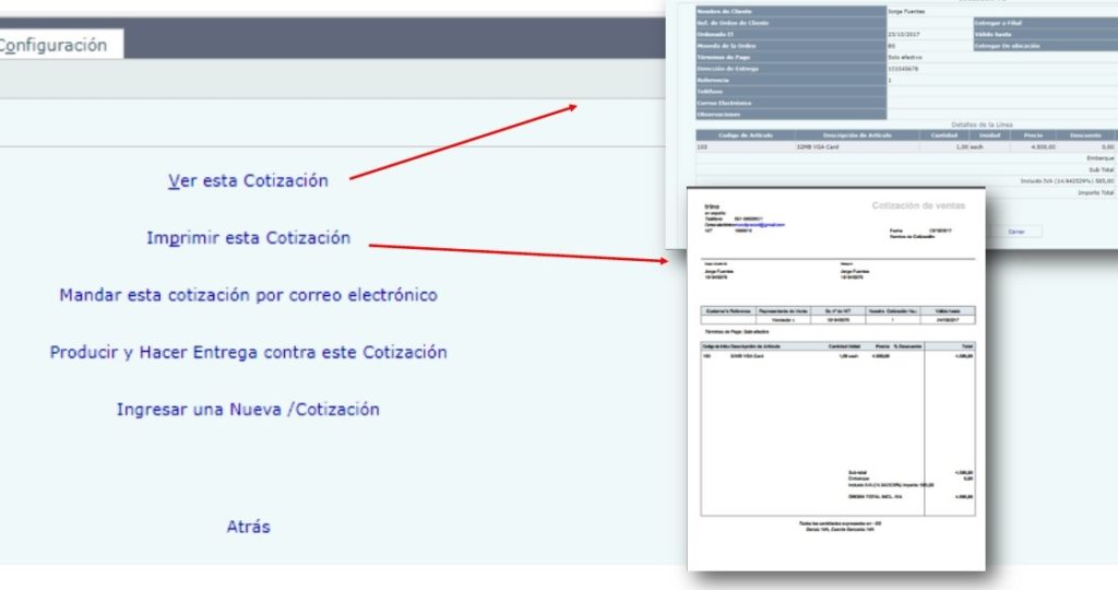 ingreso cotizacion menta