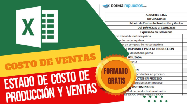 Sabes cuándo hacer y calcular el Estado de Costos de Producción y ventas. descarga el formato gratis.